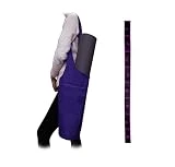 Bolso Yoga Bolsa para Esterilla de yoga con 3 bolsillos para accesorios Mochila tela para pilates yoga fitness y Cinturon estiramientos piernas Cinta estiramientos FLexband Cintas elasticas