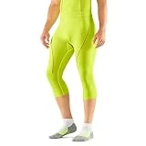 Falke Caliente 3/4 M Ti Mallas para Hombre, Amarillo Vivo, Small