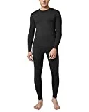 LAPASA Ropa Termica Hombre Conjunto Interior Termico Set Thermal Camiseta Manga Larga y Malla Pantalon Largo Frio Nieve Invierno Esqui Running Thermoflux 100 M11 L Negro