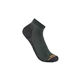 Carhartt Calcetines ligeros de mezcla de lana merino sintética para hombre, North Woods, Large