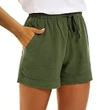 Dralofao pantalon vaquero corto mujer Pantalón Deportivo Mujer bermudas mujer verano bermuda mujer verano para Ropa Pantalones de Playa Talla Grande Pantalón Deportivo de chándal Pantalones Trekking P