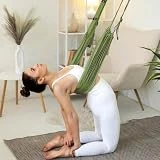 Correa de estiramiento de piernas, cinturón de entrenamiento con anclaje de puerta, equipo de estiramiento de flexibilidad, correa elástica para fitness, gimnasia, baile, yoga aéreo, ballet