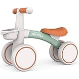 umatoll Bicicleta sin Pedales para niños a Partir de 1 Año de Equilibrio, Juguetes Bebés de 12 a 24 Meses, Bici Bebe con Canasta, Pimera Bicicleta para Niños y Niñas como Regalo Cumpleaños(Verde)