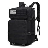 Mochila Táctica Militar Molle Impermeable 45L Mochila de Gran Capacidad Bolsa de Senderismo Mochila Multifunción, para Trekking Senderismo Viaje Camping Escalada Montañismo Pesca Escuela o Uso Diario