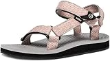 ATIKASandalias para caminar Islander para mujer, soporte para el arco, sandalias para caminar al aire libre, sandalias deportivas con correas, W214 1 paquete - gris coral, 35 EU