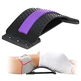 Lixada Masajeador de Espalda y Lumbar Equipo de Estiramiento Estiramiento Espalda Masajeador de Espalda para Oficina Estiramiento Lumbar para Alivio de Dolor de Espalda Ciática Hernias Discales