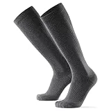 DANISH ENDURANCE Calcetines de Compresión de Algodón Orgánico Pack de 1 (Gris, EU 39-42)