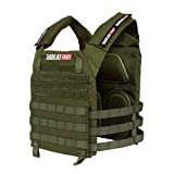 TRAINLIKEFIGHT OLDSKULL Vest - Chaleco Lastrado Ajustable para Entrenamiento, Cross Training, calistenia o Fitness (Apto para Placas lastradas) - OD Green
