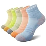 EKSHER Calcetines Mujer 39-42 5 Pares Hombre Socks Antiampollas Ciclismo Running Socks Invierno Deporte Trekking Gruesos Calcetines Algodon Cortos