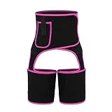 LLQQ Maquinas De Ejercicios Poleas de Cintura Alta para Mujer, Entrenador de Cintura Deportiva para Muslos y glúteos, Equipo de Fitness y Yoga para Muslos Esterillas De Yoga Al por (Hot Pink, S-M)
