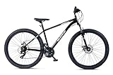 Wildtrak - Bicicleta de Montaña, Adulto, 27.5 pulgadas, 21 Velocidades, Cambios Shimano - Negra