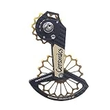 Juego de ruedas de polea de cerámica para bicicletas de 13-18T, fibra de carbono, guía de desviador trasero, pieza de bicicleta para polea de desviador trasero, 13t 18t, sistema de rueda de polea de