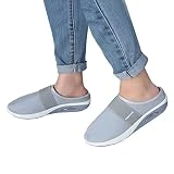 Briskorry Sandalias ortopédicas para mujer, zapatos de senderismo de punto, zapatillas ortopédicas para mujer, zapatillas de aire para mujer, sandalias de verano