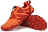SAGUARO Barefoot Zapatillas de Trail Hombre Escarpines Mujer Zapatos de Agua Minimalistas Zapatillas de Deporte Acuaticos Exterior Interior Naranja 059 45