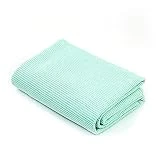 yaoqijie Toalla de yoga antideslizante de tamaño estera suave y absorbente, manta de microfibra caliente para yoga, pilates, plegable, lavable, apto para gimnasio, oficina, picnic, camping,