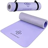 Overmont Esterilla Yoga Mat Antideslizante Profesional,TPE ecologico,8MM Extra Gruesa Esterilla Yoga Plegable con Correa de Transporte para Gimnasia Pilates Fitness,183 x 61cm (Morado)