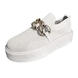Zapatos de plataforma para mujer, con plataforma, elegantes, informales, sin cordones, cómodos, deportivos, antideslizantes, para entrenamiento, tenis, deportivos, ligeros, transpirables, para verano,