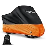 TechRise Funda Bicicleta para 2-3 Bicicletas, Funda Bicicleta exterior Impermeable Anti Viento Polvo UV con Orificios de Cerradura y Bolsa de Almacenaje para Bicicletas de Montaña/ Carretera