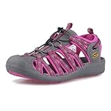 GRITION Sandalias para Mujeres Zapatos Deportivos para Caminar Sandalias con Punta Cerrada Deportes acuáticos Aventureros Deportes al Aire Libre Sendero Verano (41 EU, Rosa)