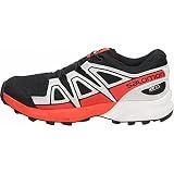 Salomon Speedcross Climasalomon Waterproof (impermeable) Junior unisex-niños Zapatos de trail running, Negro (Black/Lunar Rock/Cherry Tomato), 37 EU