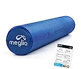 MEGLIO Rodillo de Masaje de Alta Densidad (90cm). Ideal para Masajes y Liberación Miofascial Fitness, Yoga, Pilates.