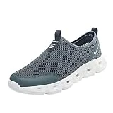 SUPTTING 2023 Zapatillas Hombre Verano， Malla Transpirable Hombre Zapatos Casual Antideslizante Zapatillas Para Plantilla Comodas Cómodo Y De Suela Blanda