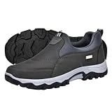 Hombre Zapatillas de Senderismo Hombre Zapatillas Trail Running Hombre Ligero Antideslizantes Calzado Deporte Zapatos Casuales Antideslizantes de Parte Baja,Gris,44/270mm