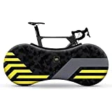 Velo Sock Yellow Lines Bike Cover, Unisex-Adult, Talla única