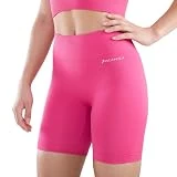 HOKO - Malla Corta HEIWA para Mujer - Malla Corta de Compresión - Malla Ideal Running, Fitness y Gimnasio - Malla sin Costuras - Máxima Sujeción y Comodidad | Color Fucsia, Talla L