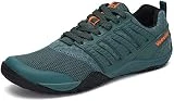 Voovix Hombre Mujer Zapatilla Minimalista de Barefoot Trail Running Unisex Zapatos Descalzos, Verde42