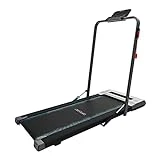 Cecotec Cinta de Andar Compacta y Plegable DrumFit WayHome 600 Pad. 550 W / 0,75CV, Superficie de Carrera de 100x40cm, Velocidad hasta 6km/h, Barra Plegable, Pantalla LCD, Altavoces y Mando