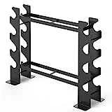WINNOW - Mancuernas para rack de gimnasio en casa con mancuernas, soporte de peso multicapa