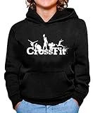 the Fan Tee Sudadera de NIÑOS Crossfit Deporte Gimnasio Gym Pesas 002 7-8 años