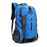Bolsa de Montañismo al Aire Libre de 40L, Mochila de Ciclismo for Hombres y Mujeres, Mochila Deportiva, Mochila de Viaje de Ocio (Color : Blue, Size : 40L)