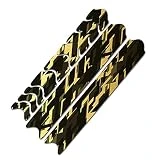 AlphaShield Protector de cuadro de bicicleta con puntales de cadena, lámina protectora adhesiva para marco de bicicleta MTB BMX R161 (17 Future Gold Metallic)