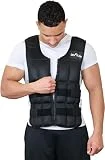 DH FitLife Chaleco de Peso 20 KG para Musculación y Entrenamiento de Fuerza, Weighted Vest Ajustable, Chaleco Lastrado para Correr, Mujeres Hombres Fitness Chaleco de Entrenamiento
