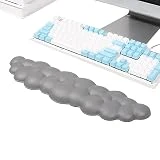 Sirseon Reposamuñecas en la Nube,Juego ergonómico de Alfombrilla de muñeca y Alfombrilla de ratón para Teclado | Muñequera de Cuero PU con Base Antideslizante para Juegos y Alivio de Escritura