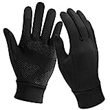 Unigear Guantes Running Correr Pantalla Táctil Guantes Primera Capa para Actividades al Aire Libre Senderismo,Corriendo,Senderismo,Viajes,Carrera,Ciclismo, Otoño e Invierno