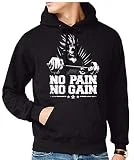 the Fan Tee Sudadera de Hombre Crossfit Deporte Gimnasio Gym Pesas Goku Dragon Ball 035 XL