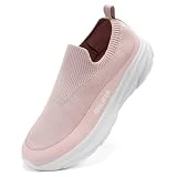 Sosenfer Tenis deportivos para mujer, transpirables, ligeros, deportivos, para caminar, correr, al aire libre, para fitness, gimnasio, Pink, 38 EU