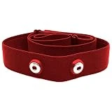 Jancosta Monitor de ritmo cardíaco deportivo elástico ajustable de montaje en el pecho Bandas de correa Equipo de fitness (rojo)