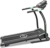 Cecotec Cinta de Correr Eléctrica Plegable RunnerFit Sprint. Pulsómetro, Portabotellas, Brazos de Agarre de Espuma, Pantalla LED, 12 Programas, hasta 14 km/h, Peso Máximo 120 Kg