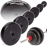 C.P. Sports Par de discos de pesas de plástico entre 0,5 kg y 15 kg, con orificio de 30 mm, 5 KG Paar
