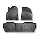Mossa Alfombrillas de TPE adecuadas para Citroen Berlingo Furgoneta (2008-08.2018) - 5 o 7 plazas; sin la Tercera Fila - G