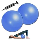 sinzau Juego de 2 pelotas de pilates para yoga, entrenamiento de equilibrio, aeróbic, color azul