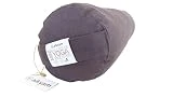 Aikyam Mini Bolster de Yoga. Cojín Cervical 43 x 13 cm. Reposacabezas, Soporte de Rodillas, Apoyo de empeines y (Antracita)