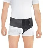 TOROS-GROUP Cinturón para Hernia Inguinal Para los Hombres - Cinturón para Hernia Crural para Mujeres - Braguero Hernia Inguinal Lado Izquierdo LUX X-Small