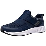 Fenlern Zapatillas de Ciclismo para Hombre Caminables Zapatillas de Ciclismo Indoor Compatibles con Calas de 2 Tornillos Cómodas y Ligeras (Azul, 44)