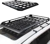 Cesta de Techo Aluminio para Subaru Legacy Wagon BM/BR BL/BP BH BG BF Wagon Estate 1994-2014, Techo Coche, Barras Techo Coche, Barras portaequipajes Ligeras,Black