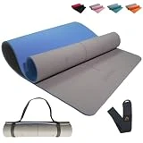 GADEL Esterilla de yoga extragruesa antideslizante gruesa para ejercicio, de TPE de 12 mm, respetuosa con el medio ambiente, para mujeres/hombres, gimnasio en casa, fitness, hiit, gimnasia,